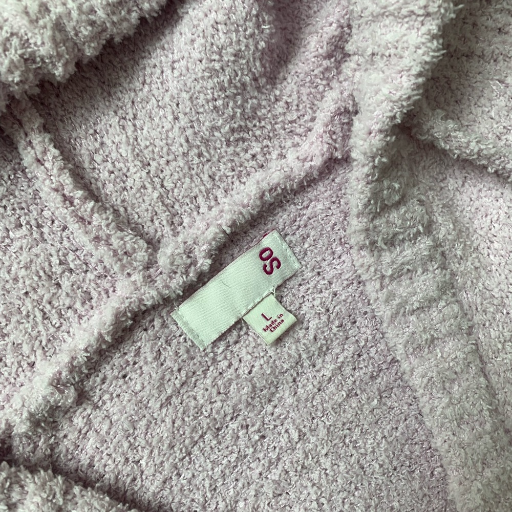SO Pink Hooded Soft Cozy Sweater Size L - Picture 3 of 6